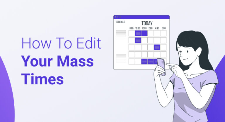 How to edit Your mass times